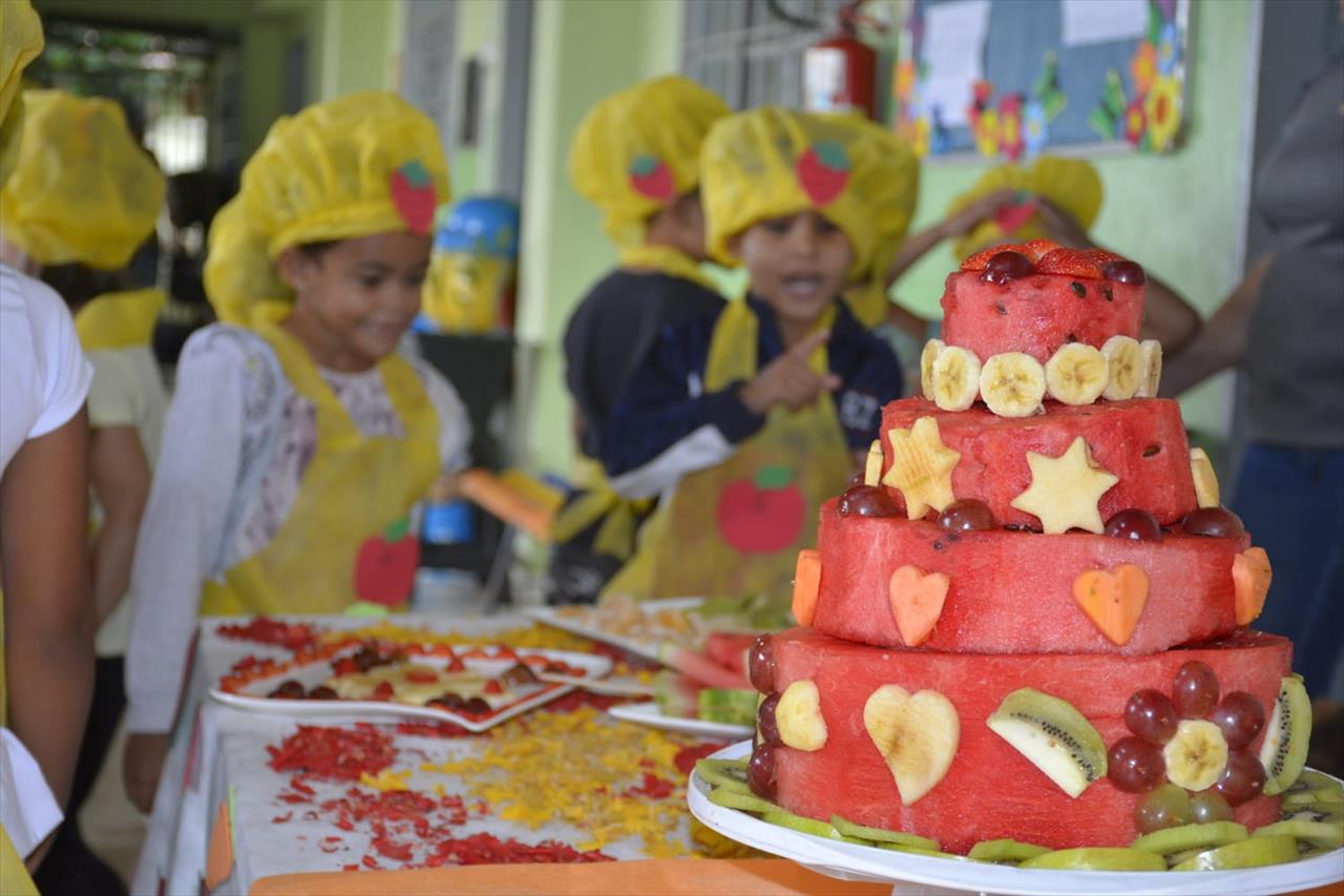 Água Clara  - Semana da Alimentação incentiva hábitos saudáveis às crianças de Água Clara