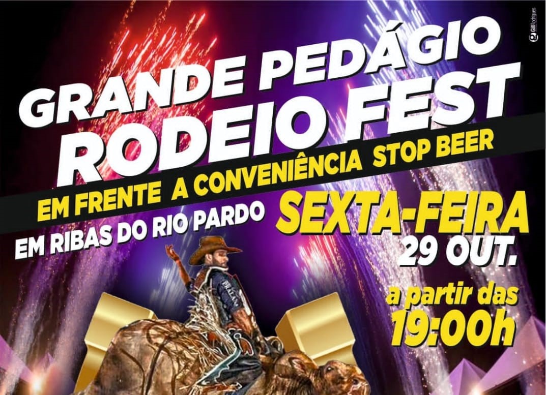 Rodeio Fest Água Clara faz pedágio de divulgação hoje em Ribas do Rio Pardo