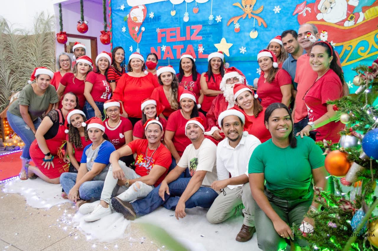 Ceinf São João trouxe Papai Noel, fogos e mesa farta para crianças viverem Natal