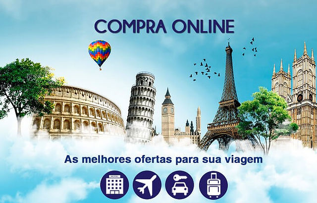 Compre a sua viagem online - Suporte 24 horas