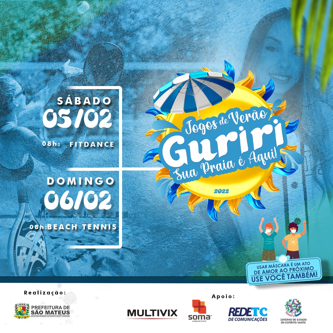 FITDANCE E BEACH TENNIS PARA ESQUENTAR GURIRI NOS DIAS 5 E 6