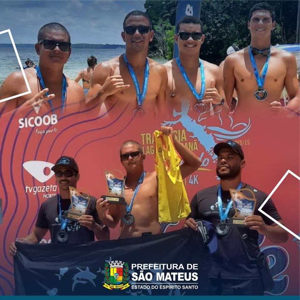 GUARDA-VIDAS DE SÃO MATEUS CONQUISTAM MEDALHAS NA TRAVESSIA DA LAGOA JUPARANÃ