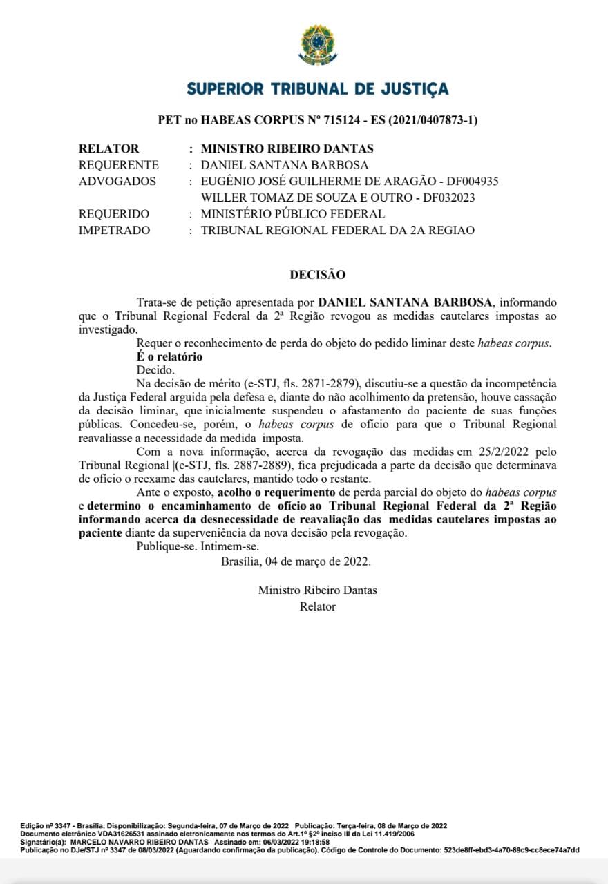 PREFEITO DANIEL SANTANA TEM MAIS UMA VITÓRIA NA JUSTIÇA PARA DESESPERO DA OPOSIÇÃO