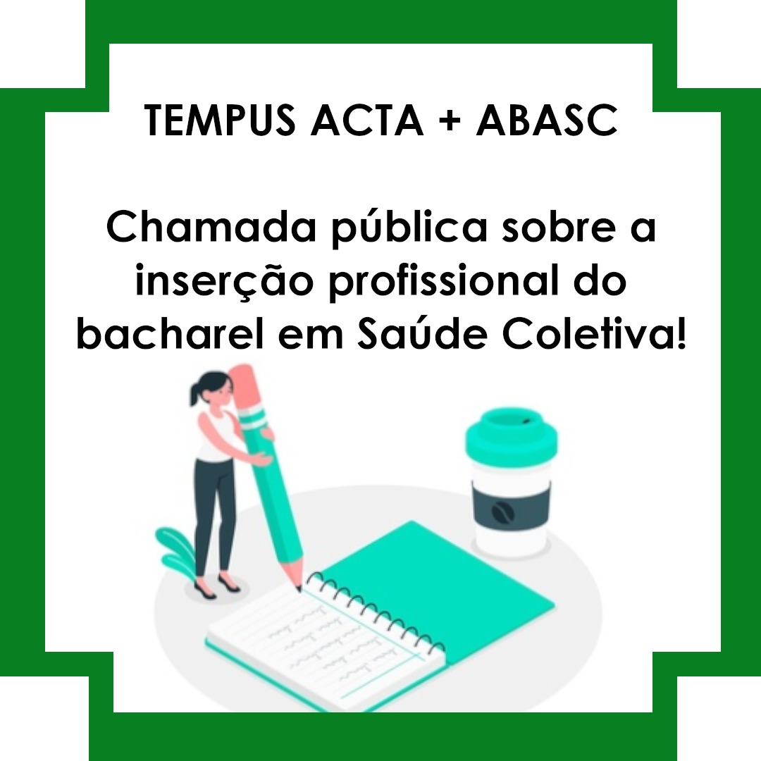 Parceria da ABASC com a Revista TEMPUS ACTAS da Saúde Coletiva