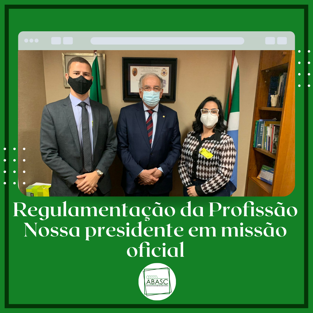 Articulação com deputados para a regulamentação da profissão de Sanitarista