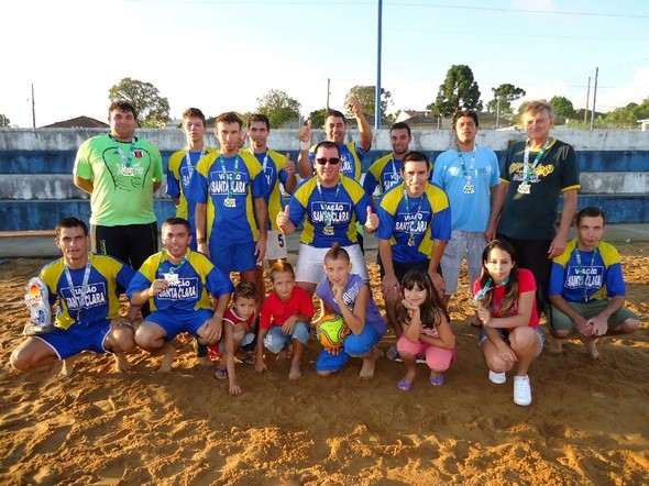 Baú do esporte - Santa Clara campeã invicta do Futebol de Areia dos Jogos do Sesi de Mafra