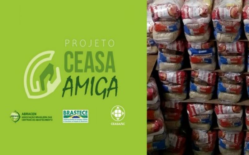 Ceasa/SC participa de campanha para doação de cestas básicas a famílias em situação de vulnerabilidade