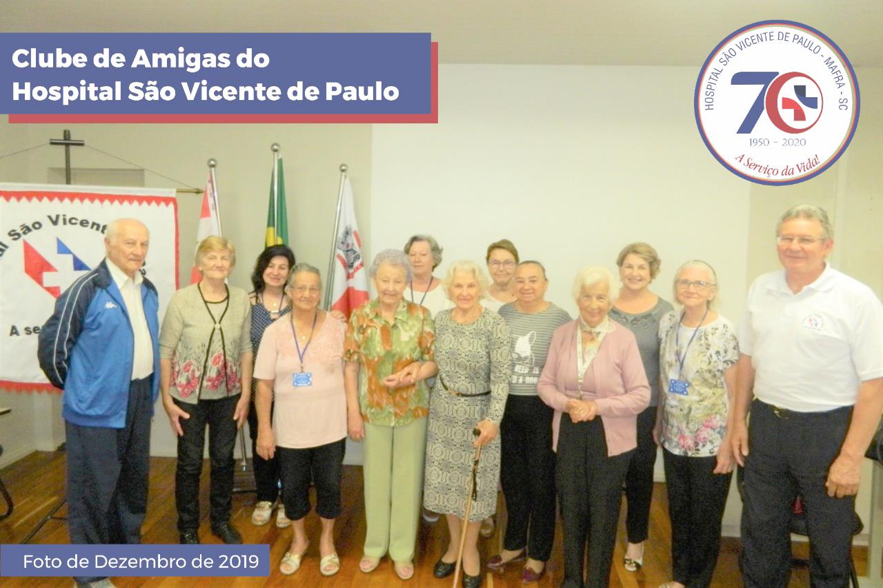 Clube de Amigas do Hospital São Vicente de Paulo faz doação à instituição