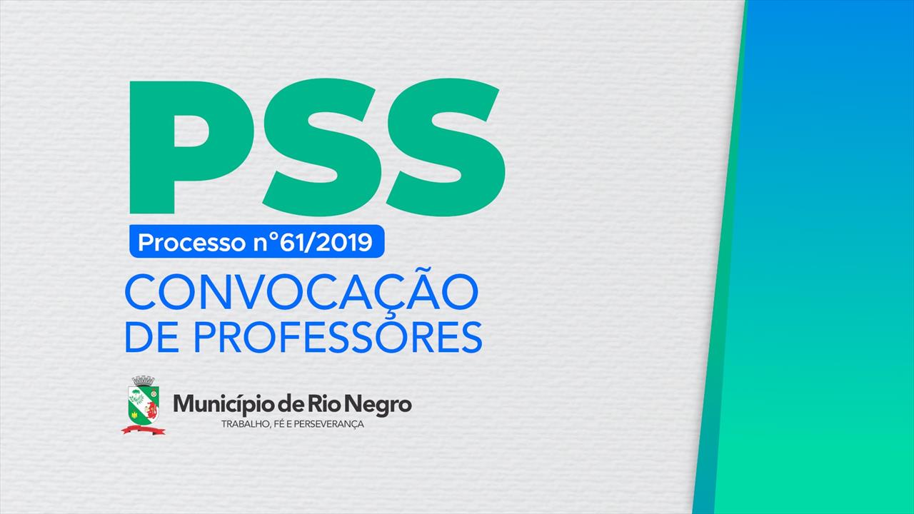 Convocação para admissão de professores PSS