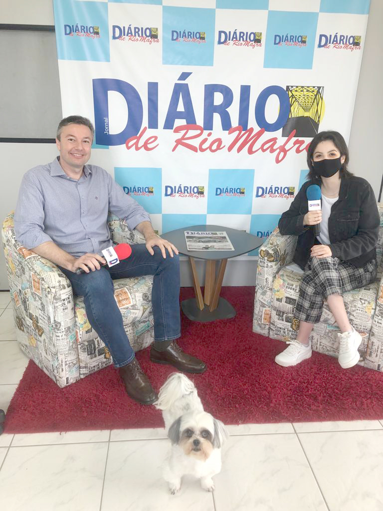 Napoleão Bernardes concede entrevista ao Jornal Diário de RioMafra