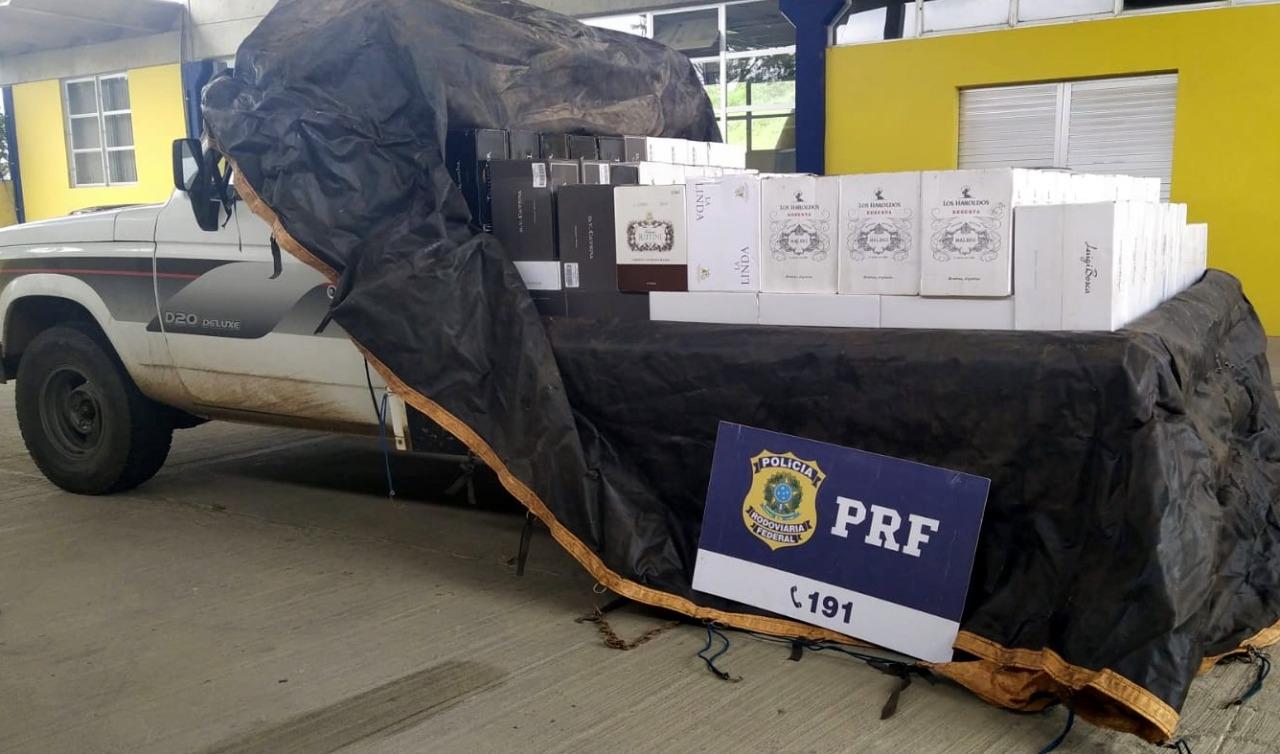 PRF apreende vinho argentino importado irregularmente na BR 116