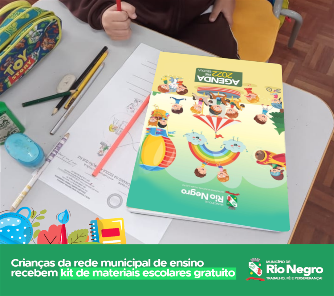 Material escolar gratuito a todos os alunos é em Rio Negro