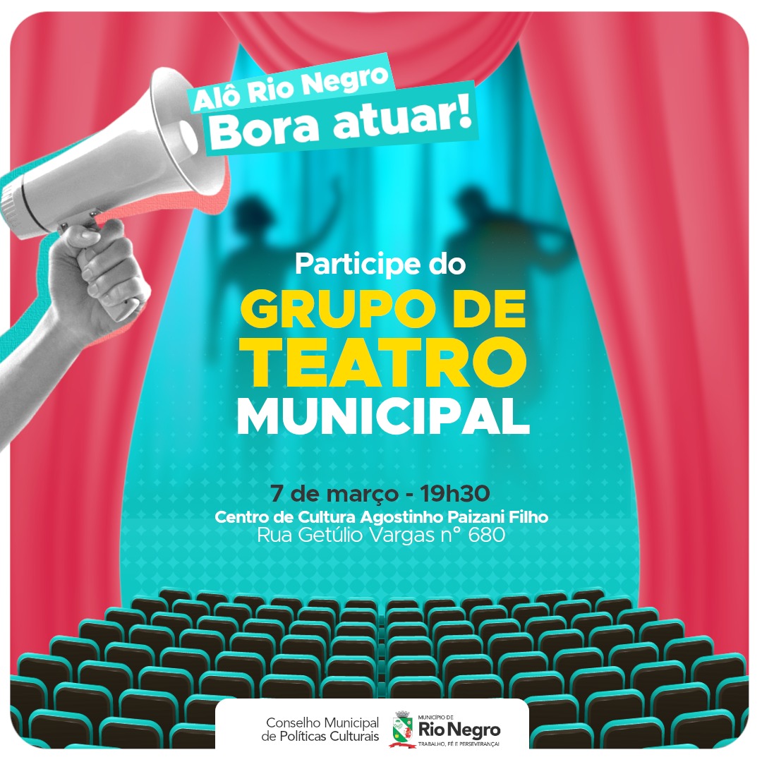 Rio Negro organiza Grupo de Teatro Municipal