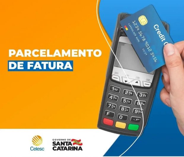 Parcelamento no cartão de crédito é opção para cliente da Celesc pagar faturas em atraso