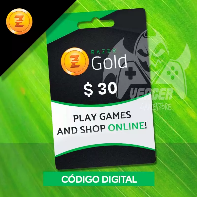 Gift Card Razer Gold 30 Reais Brasil - Código Digital Código Digital -  Playce - Games & Gift Cards 