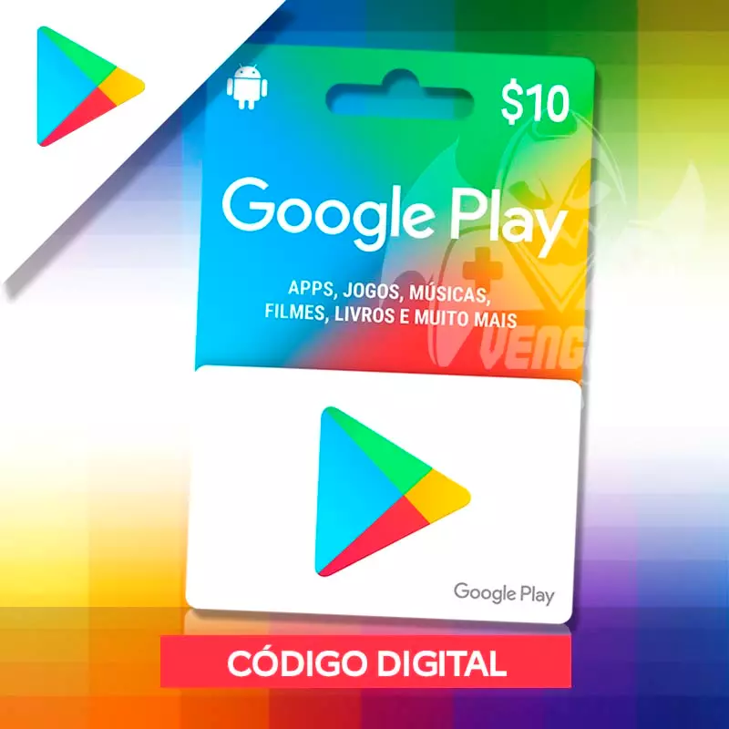 Gift Card Google Play 10 reais - Envio Digital - Gift Card Online