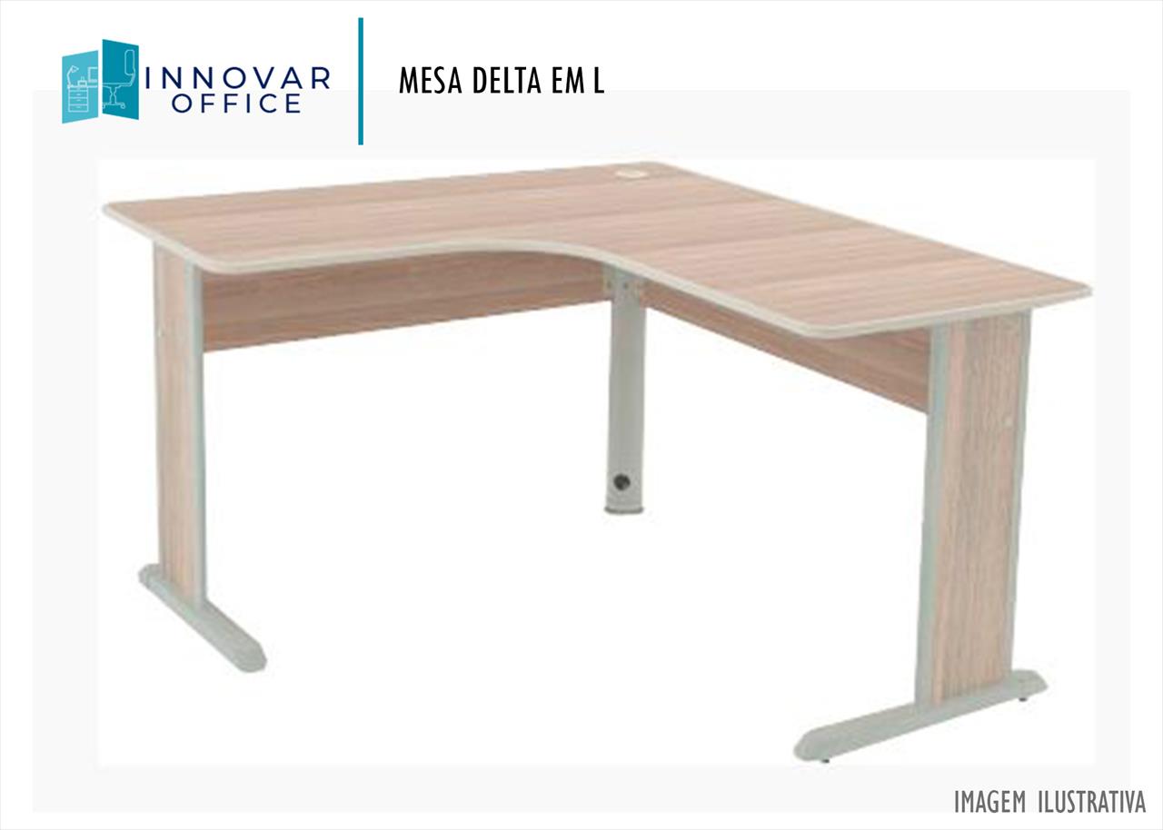 MESA DE ESCRITÓRIO DELTA EM L 15mm - Innovar Office