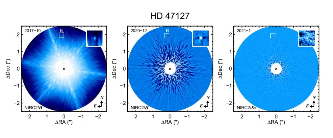 Astrônomos detectam companheiro subestelar de HD 47127