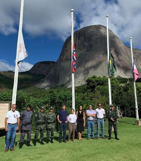 Visita do comandante do Batalhão Ambiental da PMES