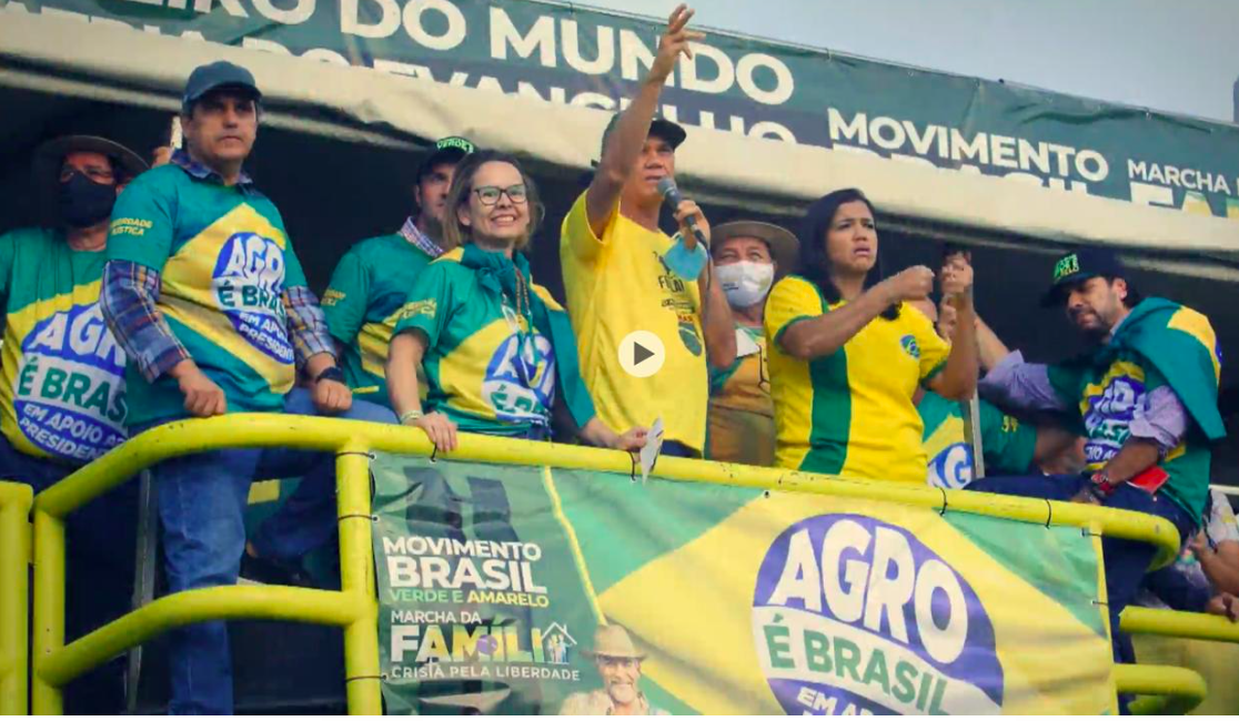 Ao lado de produtores rurais, Tereza Cristina elogia agro e apoia manifestação