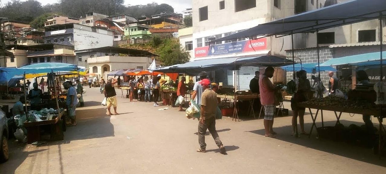 Feira Livre volta no próximo domingo (27) em Santos Dumont