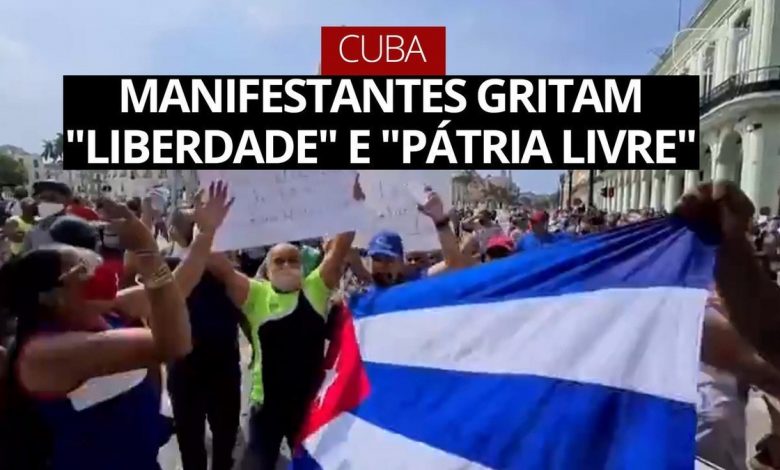 Povo cubano se rebela contra o comunismo e vai às ruas gritar por LIBERTADE