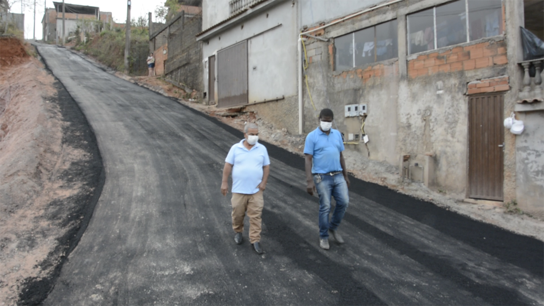 Mais um Bairro asfaltado: Obras de urbanização do Loteamento Espacial chegam à fase final