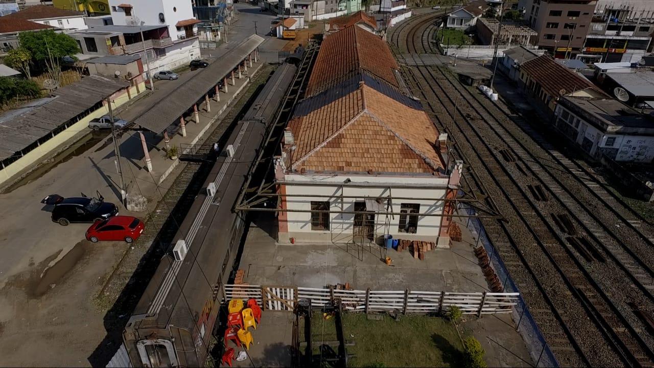 Restauração da Estação Ferroviária Central de Santos Dumont está em ritmo avançado