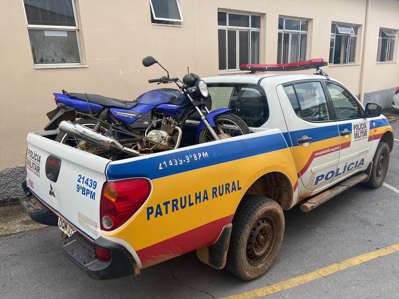 Polícia Militar recupera no bairro São Sebastião moto furtada no último domingo