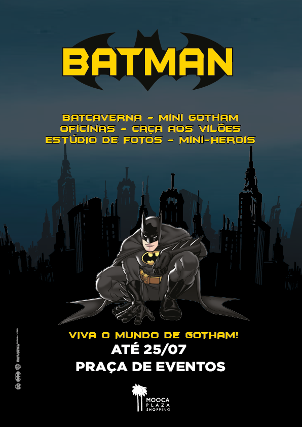 Mooca Plaza recebe o Parque do Batman - Gotham City - Jornal da Mooca |  Revista Mooca Acontece