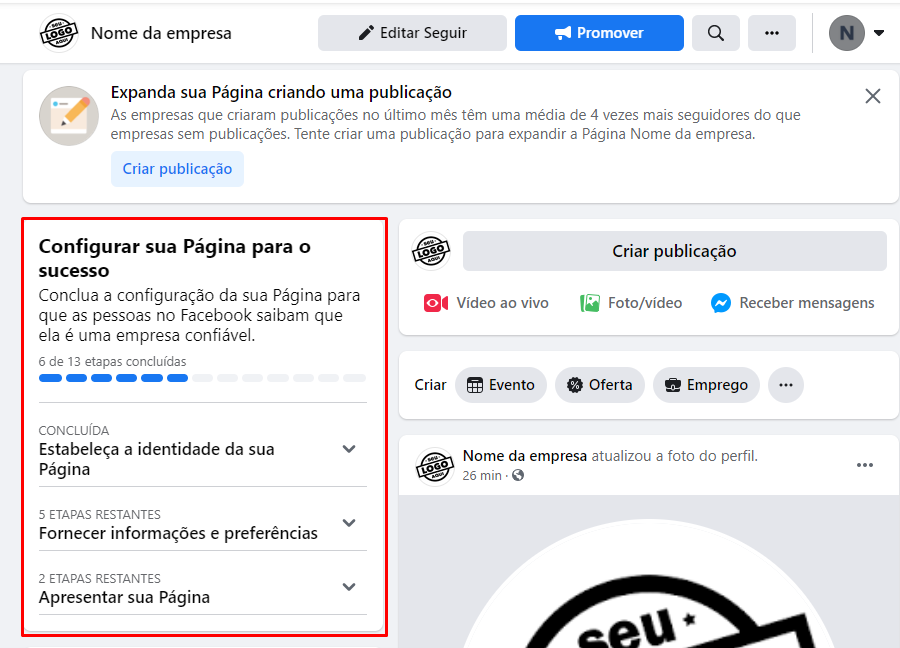 Como Criar Uma Página No Facebook Para Sua Empresa Em 2022 Blog C2ti Dicas Para Garantir O 5024