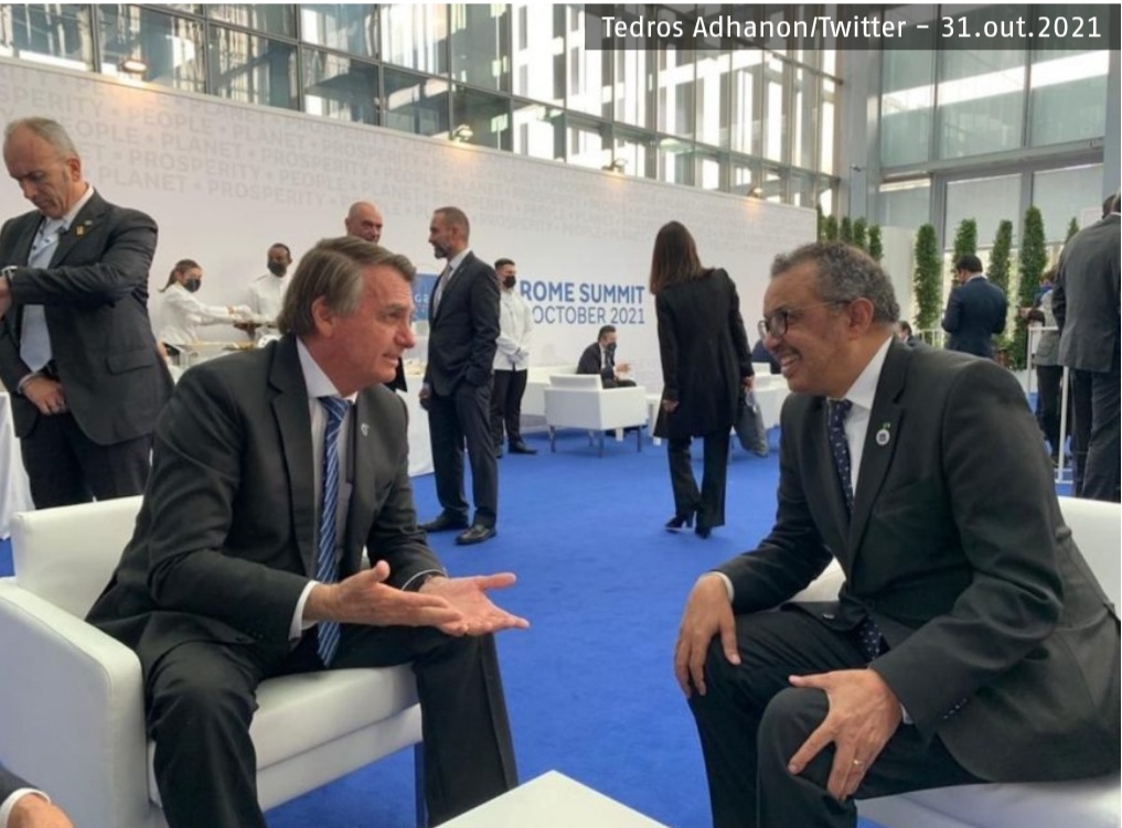 O desabafo de Bolsonaro na OMS faz Tedros Adhanom ficar em silêncio: 
