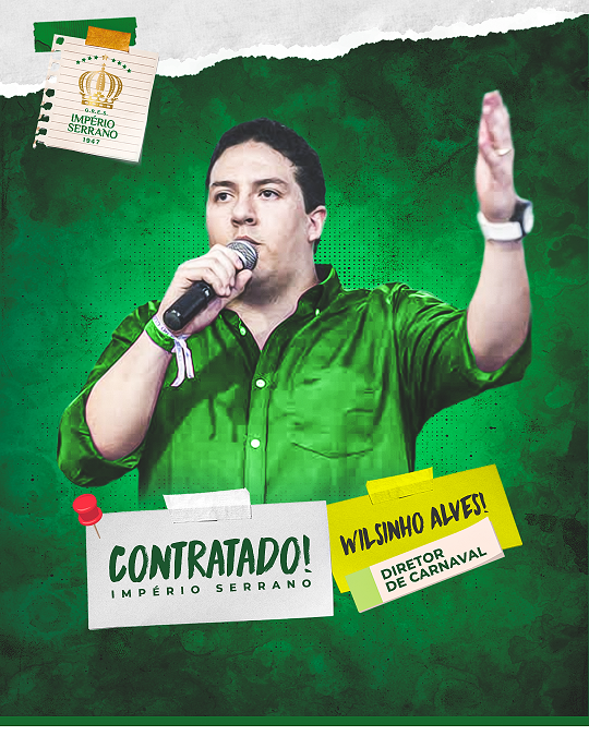Wilsinho Alves é o novo diretor de carnaval do Império Serrano