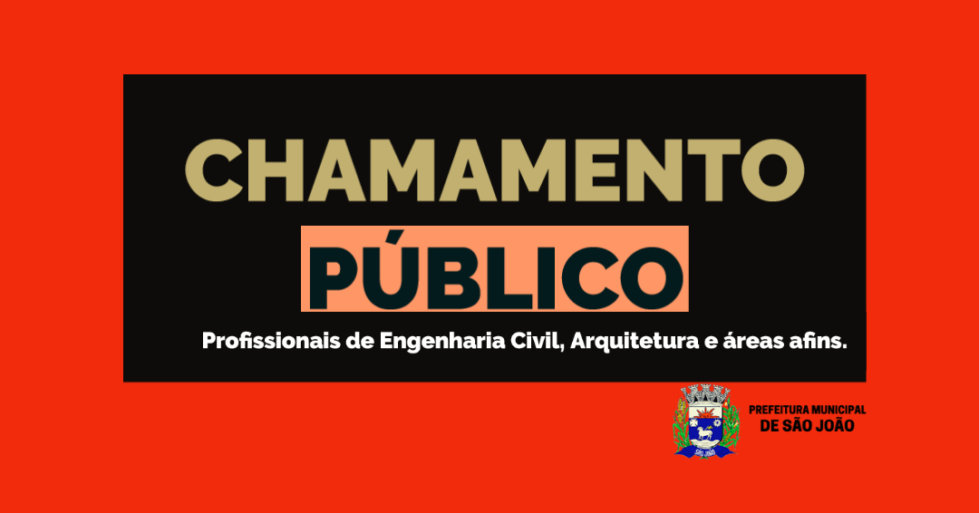 Edital De Chamamento PÚblico De Credenciamento N° 092021 Pmsj Prefeitura Municipal De São João 2098